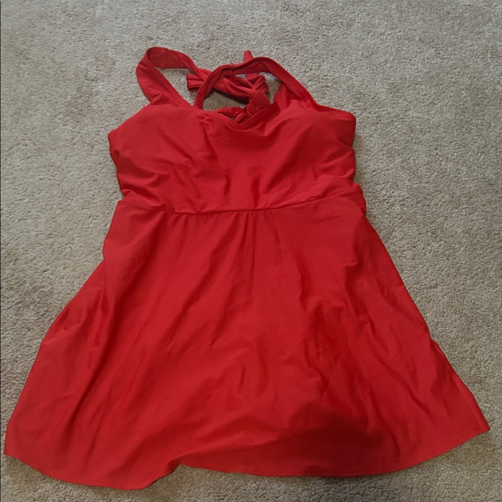 Old Navy Cross back Skirt Swimsuit, XXL
